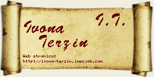 Ivona Terzin vizit kartica